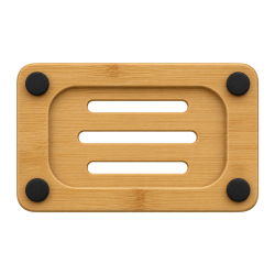 Porte-savon en bambou rectangle